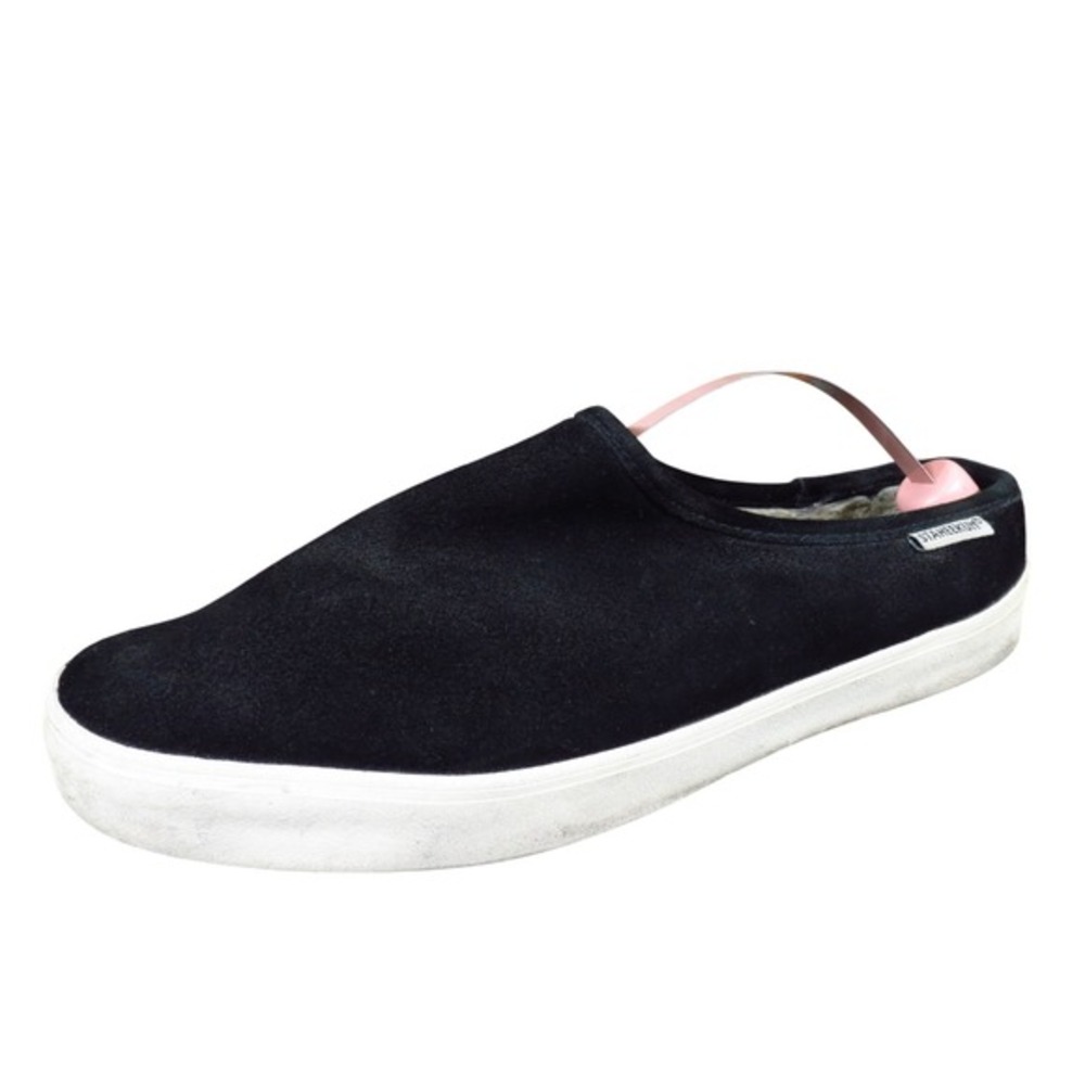 Staheekum Women's Black Plush Lined Cami Mule Slippers Size 9 Indoor Outdoor